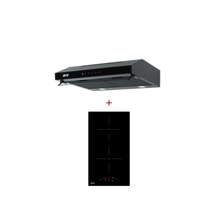 ชุดเซ็ทเครื่องดูดควันแบบมาตรฐาน + เตาฝังอินดักชั่น 2 หัว EVE HF-BK102TOUCH-60 + HB30-2IND294/TC ขนาด 60 ซม.สีดำ_0